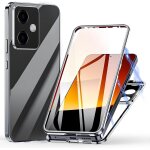 Coque magntique 360 pour xiaomi redmi note 13 pro plus / 13 pro + - cadre mtal bumper antichoc, double ...
