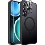 Coque magn�tique anti - chocs pour samsung galaxy s24 fe - avec 2 films de protection d'�cran et 2 protecteurs ...