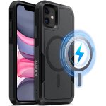 Coque magn�tique pour iphone 11 6, 1 pouces, etui compatible avec magsafe, housse de t�l�phone antichoc ...