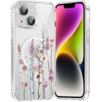 Coque magn�tique pour iphone 13 mini 5, 4 , compatible avec magsafe, transparente fille etui avec aesthetic ...