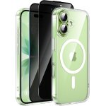 Coque magnétique pour iphone 17 avec 2 verre trempé anti - espion, compatible avec mag safe militaire ... Coque magnétique pour iphone 17 avec 2 verre trempé anti - espion, compatible avec mag safe militaire ...