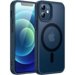 Coque magntique compatible magsafe pour iphone 12 mini 5, 4 pouces - dos translucide mat, antichoc, ...