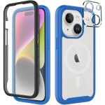 Coque compatible avec magsafe iphone 14, 360 degr�s full body protection avec prot�ge d'�cran film int�gr�e, ...