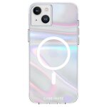Coque magsafe pour iphone 14 plus soap bubble antichoc antibact�rien case mate transparent