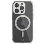 Coque magsafe pour iphone 15 pro iglaze avec protection cam�ra antichoc moshi argent