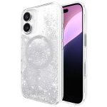 Coque compatible magsafe pour iphone 16 avec fixation magn�tique waterfall case mate argent