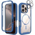 Coque compatible avec magsafe iphone 16 pro max, 360 degr�s full body protection avec prot�ge d'�cran ...