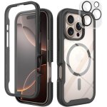 Coque compatible avec magsafe iphone 16 pro max, 360 degr�s full body protection avec prot�ge d'�cran ...