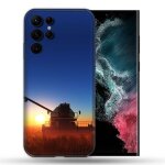 Coque compatible magsafe pour samsung galaxy s22 ultra agriculture moissonneuse soleil