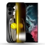 Coque compatible magsafe pour samsung galaxy s22 ultra sport tennis reflet