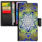 Coque mandala indien honor 8 rabat porte cartes silicone zen effet 3d housse de protection tibetain rosace ...