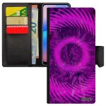Coque mandala pour note 10 + plus simili cuir de protection telephone a clapet mobile color� sph�re caoutchouc ...
