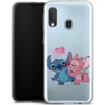 Coque manga samsung a20e stitch angel love heart pink