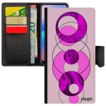 Coque marbre rabat p8 / p9 lite 2017 portefeuille contemporain texture 4g etui color granite rose original ...