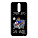 Coque mate 10 lite silicone j'peux pas j'ai match original case texte bd noir humour basket coupe d'europe ...