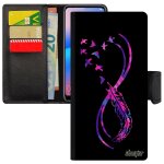 Coque mate 20 lite en cuir portefeuille infini oiseau femme rigide violet plume etui zen amour housse ...