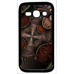 Coque - metallic - compatible avec samsung galaxy ace 3 - plastique - bord noir