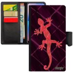 Coque mi 8 lite cuir a rabat portefeuille salamandre flip case image femme antichoc animal animaux legendaire ...