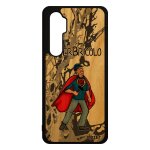 Coque mi note 10 lite en bois silicone super bricolo texte gris drole de protection famille telephone ...