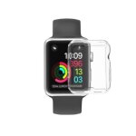 Coque mince en tpu 360 pour apple watch 5 4 3 2 1 42mm 38mm, protecteur d'�cran transparent souple pour ...