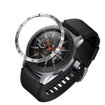 Coque de montre classique avec autocollant, 1 pi�ce, couvercle anti rayures, bague en acier, pour samsung ...