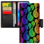 Coque motif cachemire samsung galaxy note 10 + plus rabat porte cartes color tendance vert ethnique ...