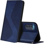 Coque pour moto e32 / moto e32s, premium etui housse en cuir de protection avec [emplacements cartes] ...