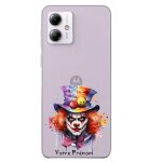 Coque pour moto g54 5g clown chapeau joker personnalisee