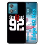Coque pour motorola edge 40 neo - unkut haut de seine 92 - silicone - noir