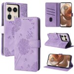 Coque motorola edge 50 ultra - etui portefeuille en cuir pu a fermeture magn�tique - housse a rabat pissenlit ...