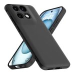 Coque pour motorola edge 70 fusion 5g - housse etui silicone gel fine + verre trempe - noir