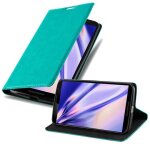 Coque pour motorola google nexus 6 en turquoise petrole housse de protection etui avec fermeture magn�tique, ...