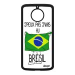 Coque pour motorola moto e4 plus silicone j'peux pas j'vais au bresil jo basket housse aluminium smartphone ...