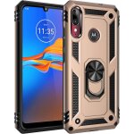 Coque motorola moto e6 plus [tough armor series] robuste anti - scratch pc arri�re panneau + pare - chocs ...