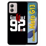 Coque pour motorola moto g13 - unkut haut de seine 92 - silicone - noir