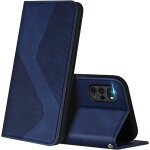 Coque pour motorola moto g22, premium etui housse en cuir de protection avec [emplacements cartes] [magnetique ...