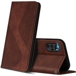 Coque pour motorola moto g22, premium etui housse en cuir de protection avec [emplacements cartes] [magnetique ...
