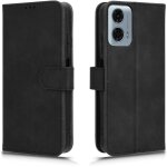 Coque pour motorola moto g24 / g04s, housse en cuir pu pochette portefeuille magn�tique etui de protection, ...