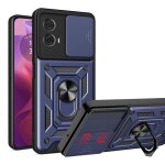 Coque motorola moto g34 5g - antichoc pc + tpu certifie mil - std 810g, cache camra coulissant, anneau ...