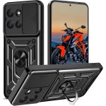 Coque pour motorola moto g56 5g, protecteur de cam�ra, armure rigide housse 360 metal anneau magnetic ...