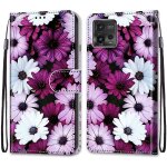 Coque pour motorola moto g72, etui en cuir pu portefeuille housse coque avec 360 degres silicone antichoc ...