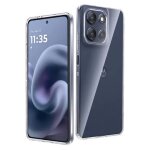 Coque pour motorola moto g86 / g86 power 5g - housse etui silicone gel fine + film ecran - transparent ...