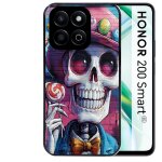 Coque noire taperso pour honor 200 smart avec motif tete de mort tag