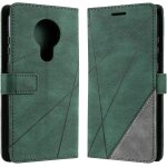 Coque pour nokia 5. 3, rabat portefeuille de protection cuir pu etui, slim silicone tpu bumper magn�tique ...