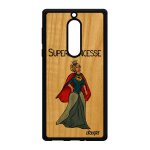 Coque nokia 5 bois silicone super princesse drole bande dessine antichoc humour comics heros portable ...