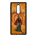 Coque pour nokia 5 en bois silicone super princesse humoristique cover bd femme smartphone heros portable ...
