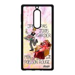 Coque pour nokia 5 silicone humour j'peux pas j'dois garder mon poisson rouge portable violet smartphone ...