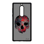 Coque pour nokia 5 silicone tete de mort graffitti telephone pirate mobile punk