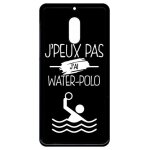 Coque nokia 6 (2018) - j peux pas j ai water polo 2 - noir