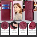 Coque pour nokia c20 plus, etuis � rabat nokia c20 plus, premium pu etui housse en cuir portefeuille ...
